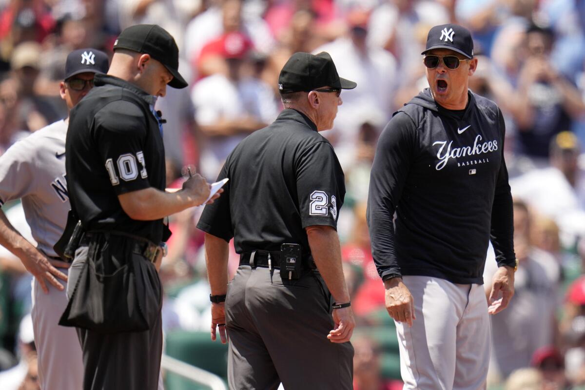 cardinals manager ejected today