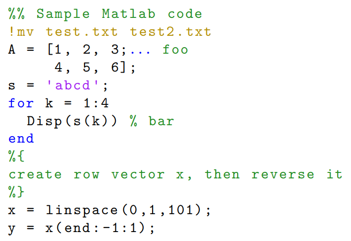 matlab latex