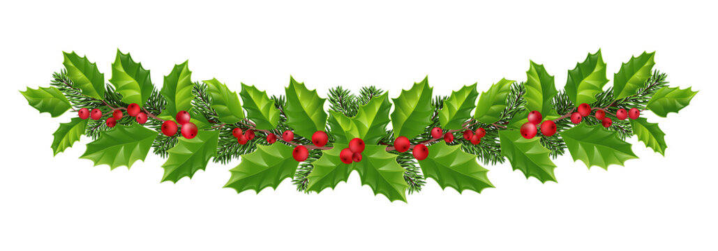 xmas garland clipart