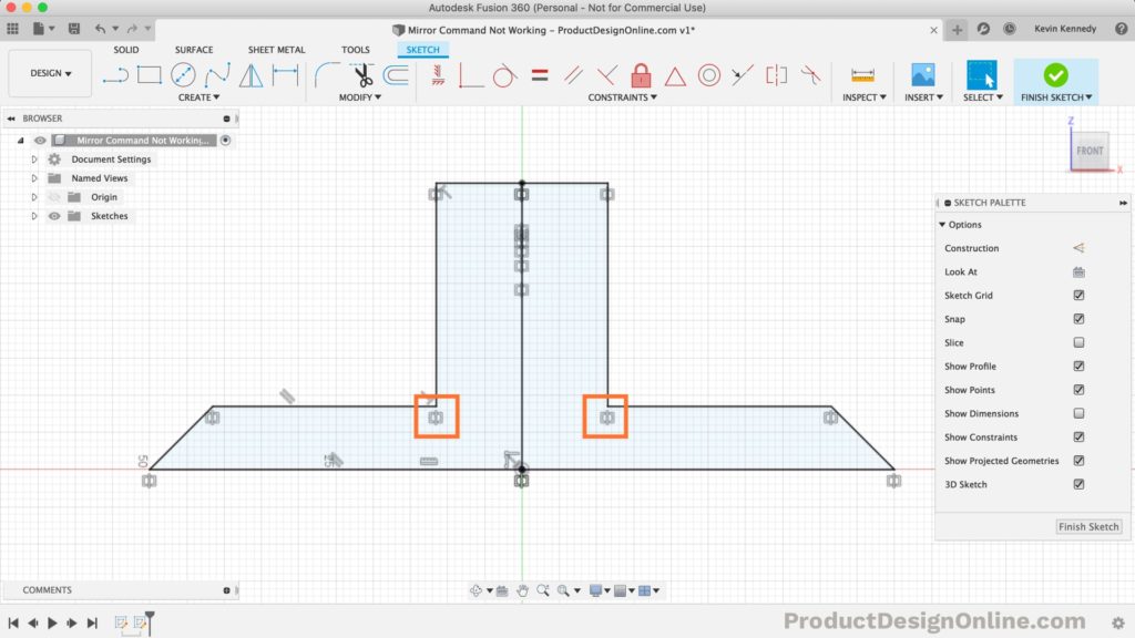 mirror fusion 360