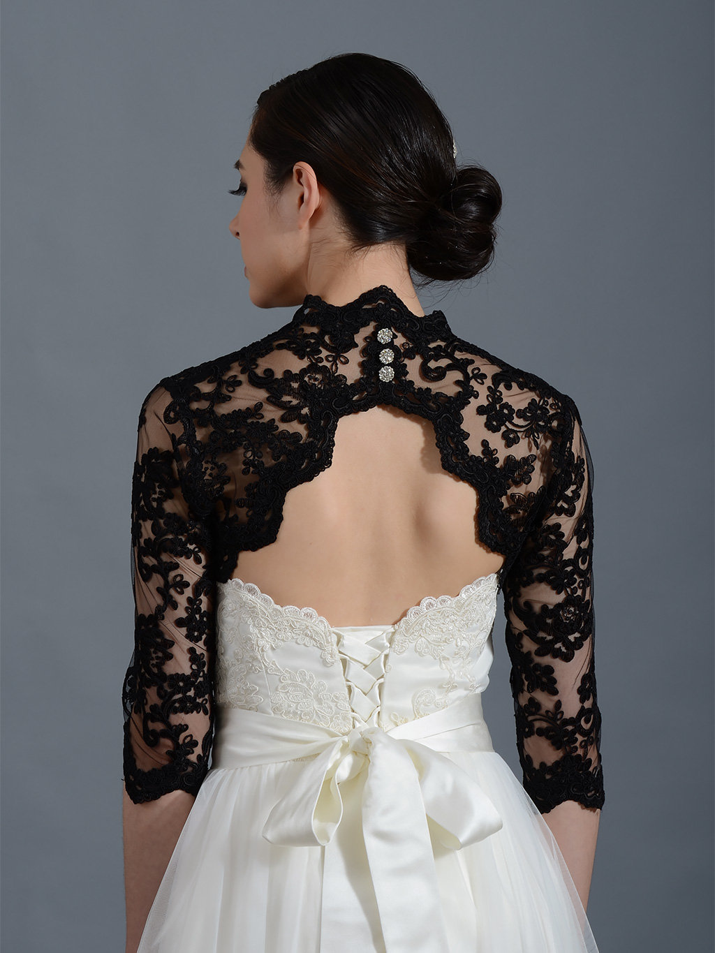 black bolero lace