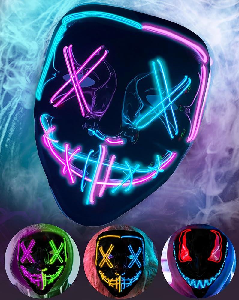 led masks for halloween