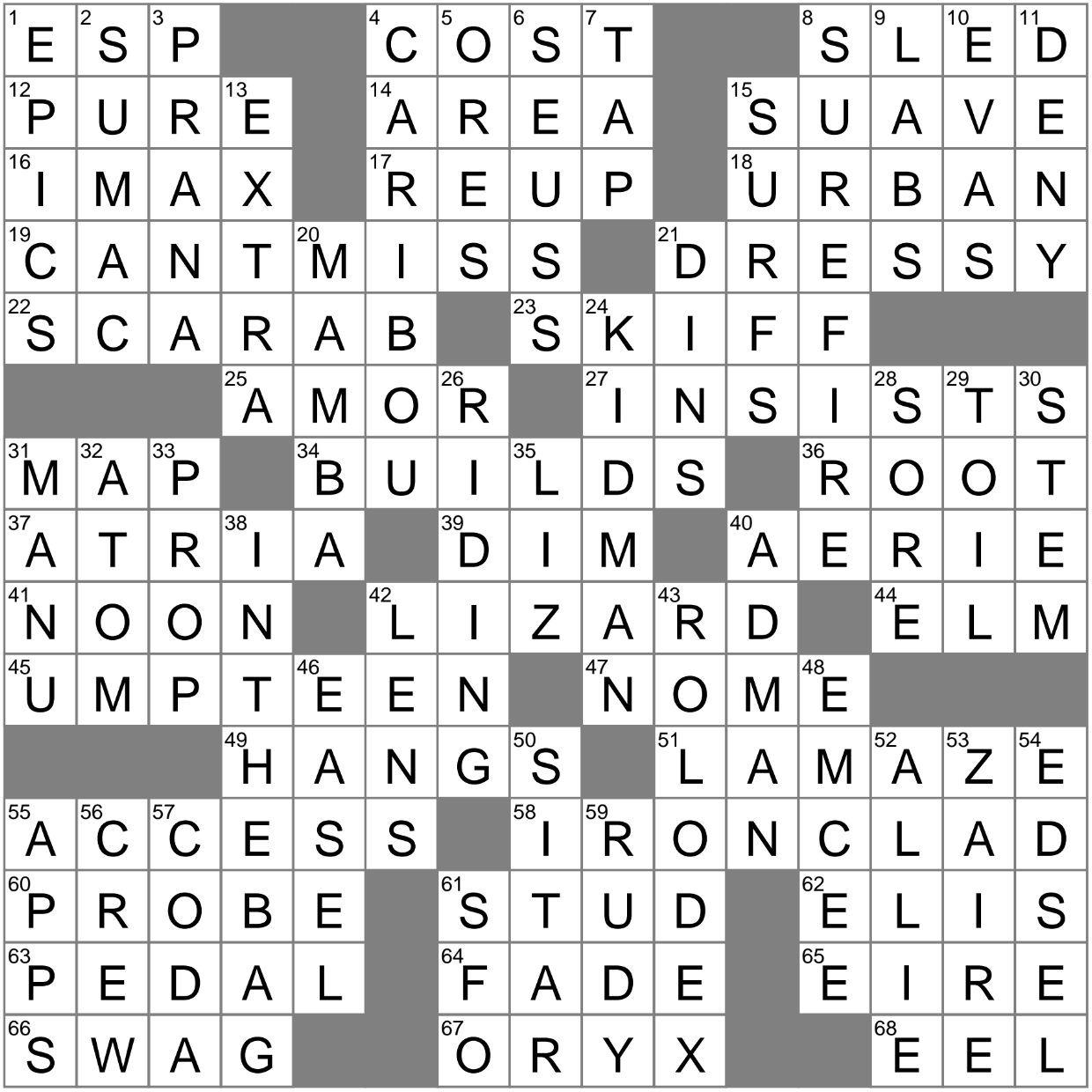 mediterranean vessels crossword clue