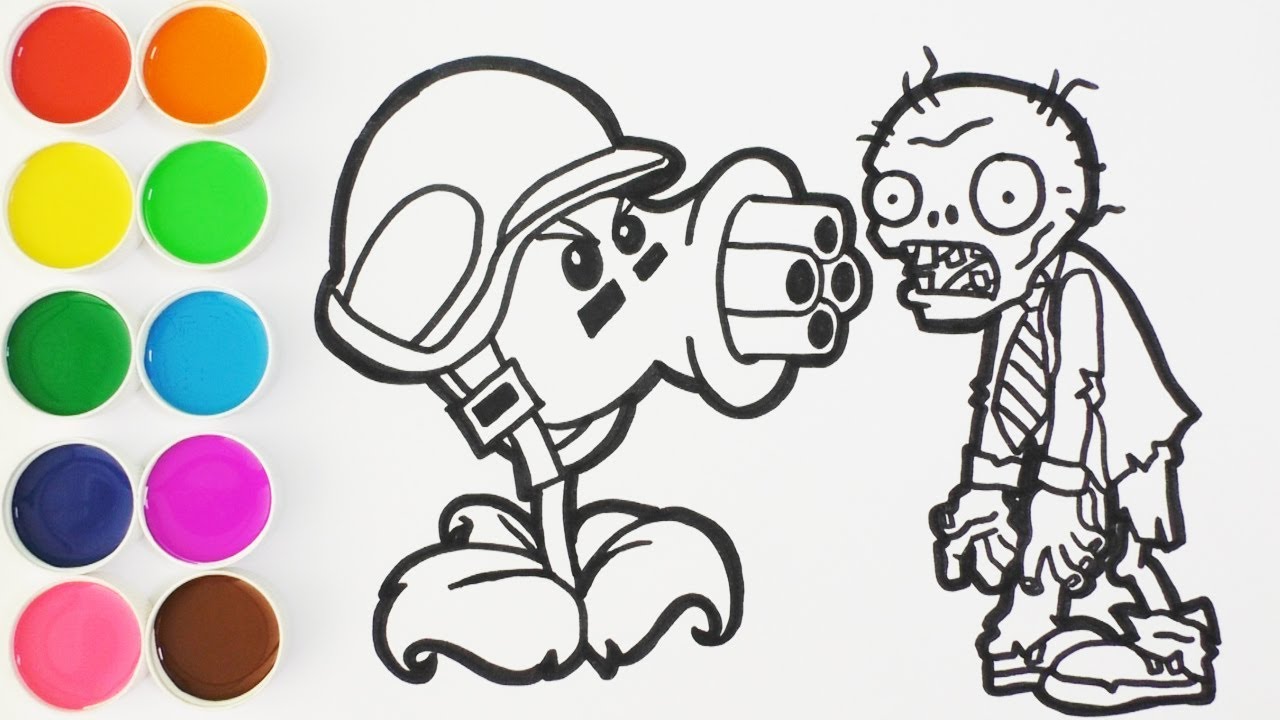 dibujo zombie para colorear