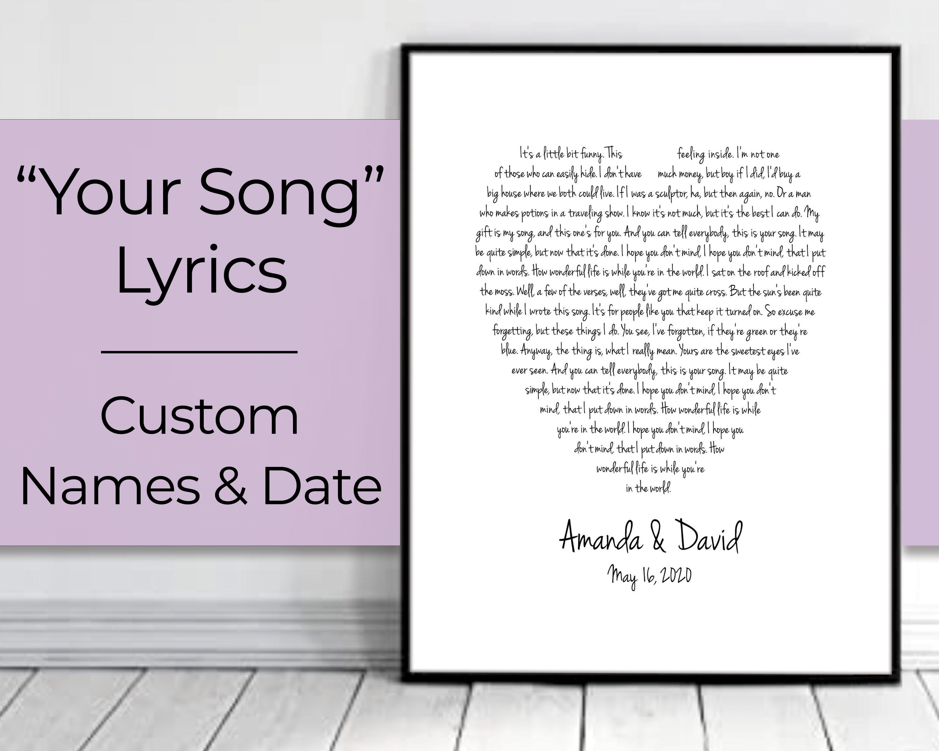 our song lyrics elton john