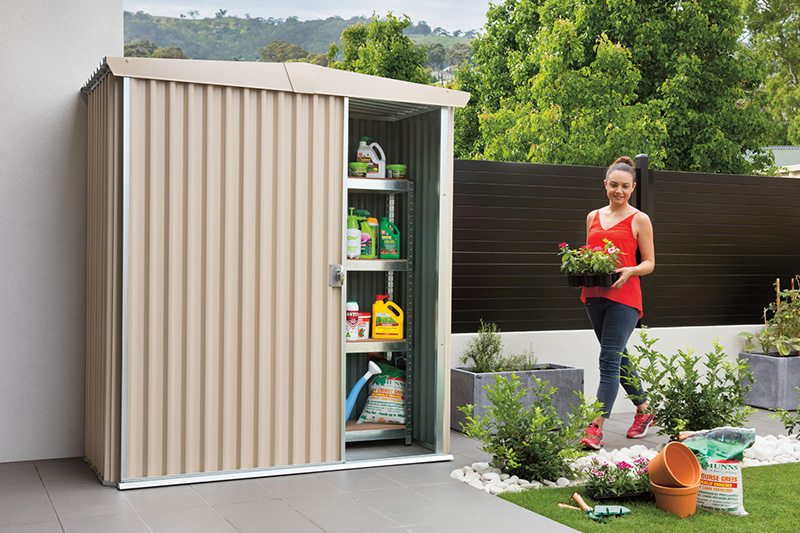 narrow shed sliding door