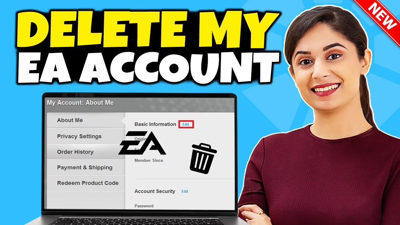 how to delete a ea account