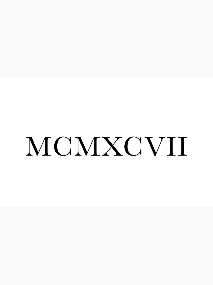 roman numerals for 1997