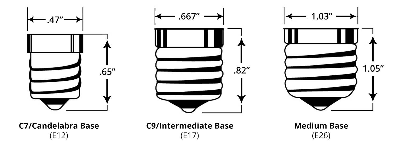 standard bulb socket size