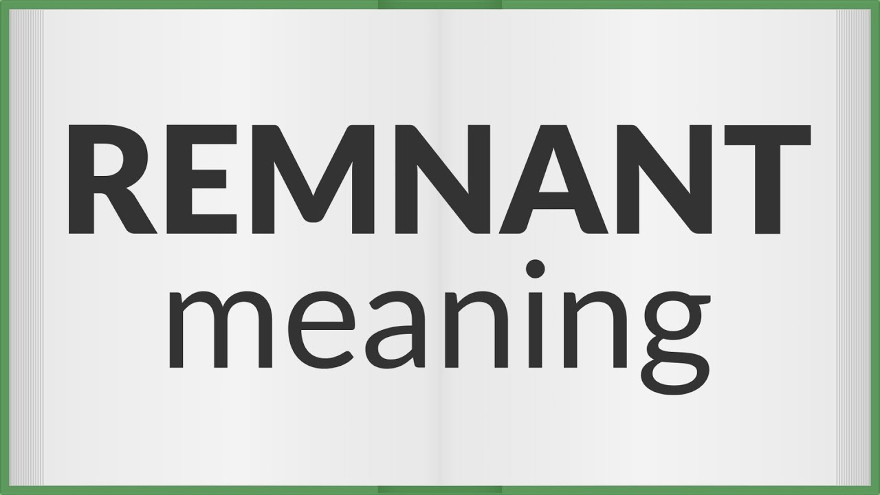 remnant meaning in kannada