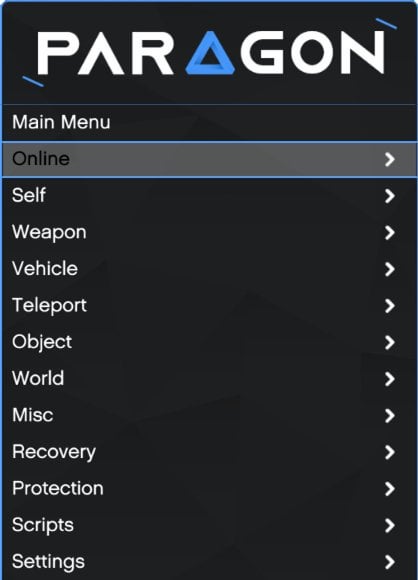 paragon mod menu gta 5