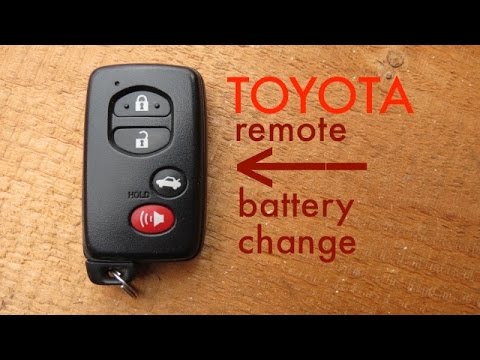 how to change a toyota key fob battery