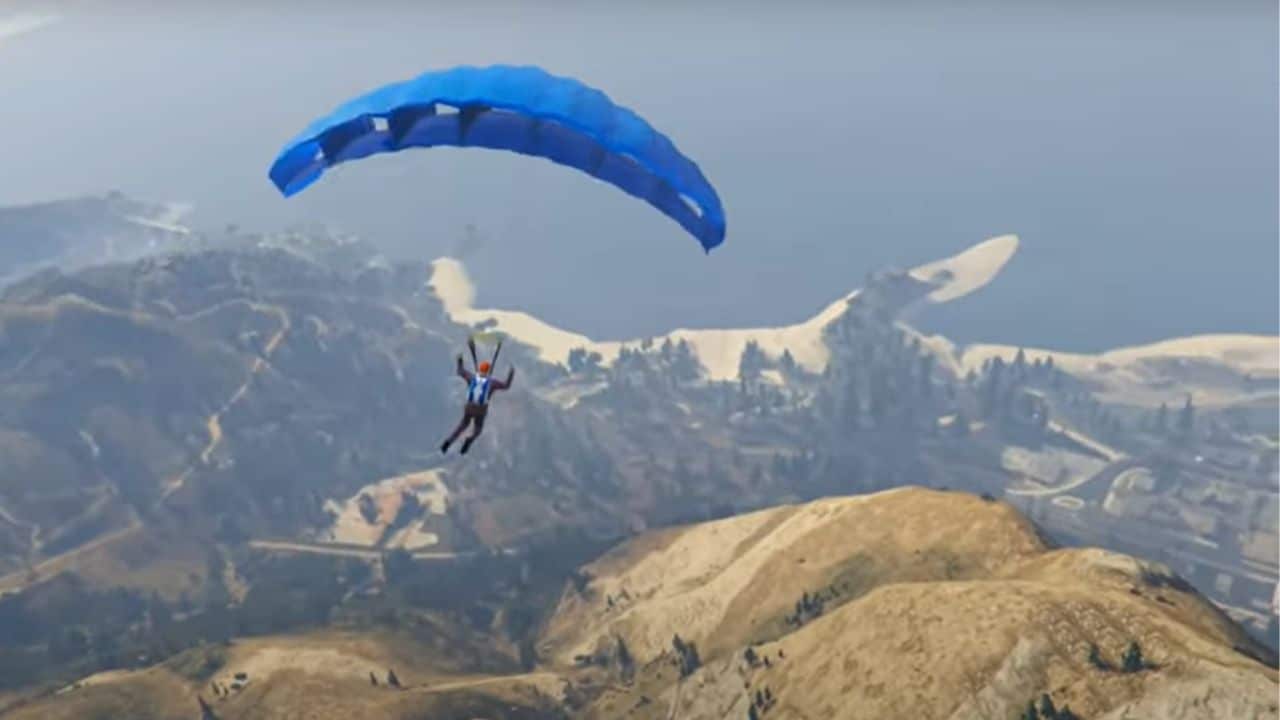 how do you use parachute in gta 5