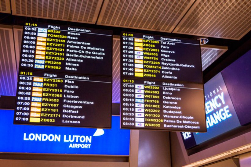 london luton flights today