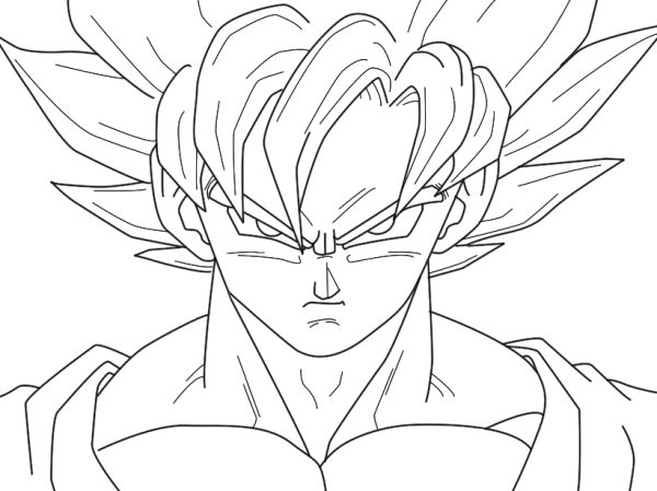 imagenes de goku para dibujar