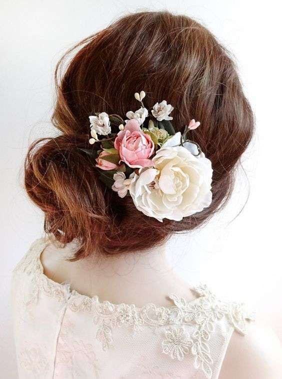 tocados para el cabello con flores