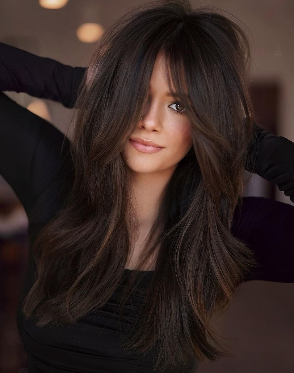 long layers haircut for thick hair