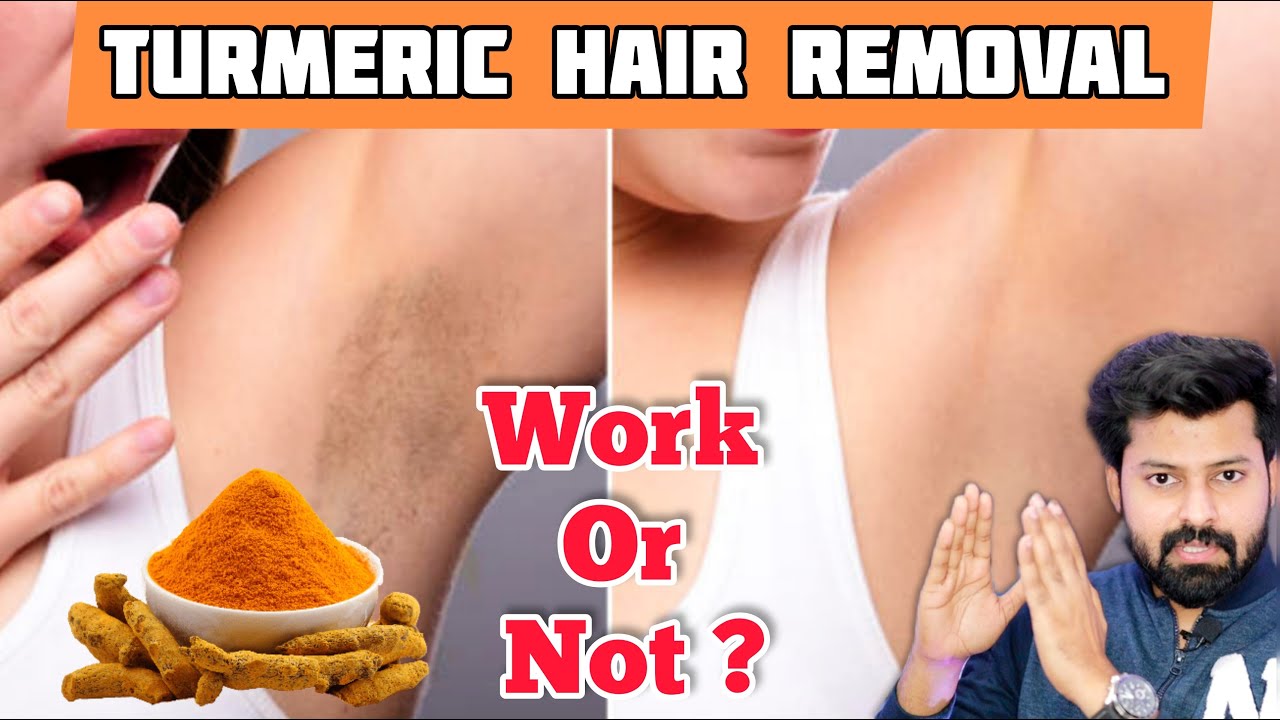 how to remove underarm hair with turmeric