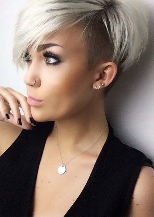 short hair and undercut