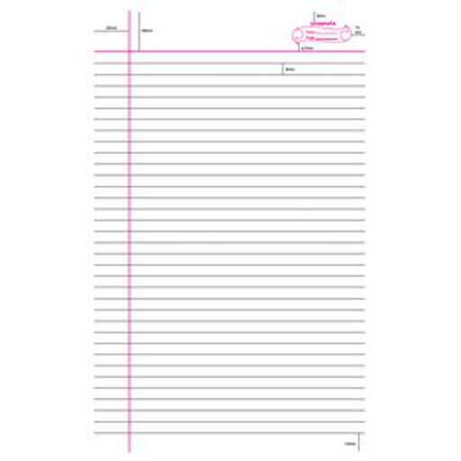 single line long notebook