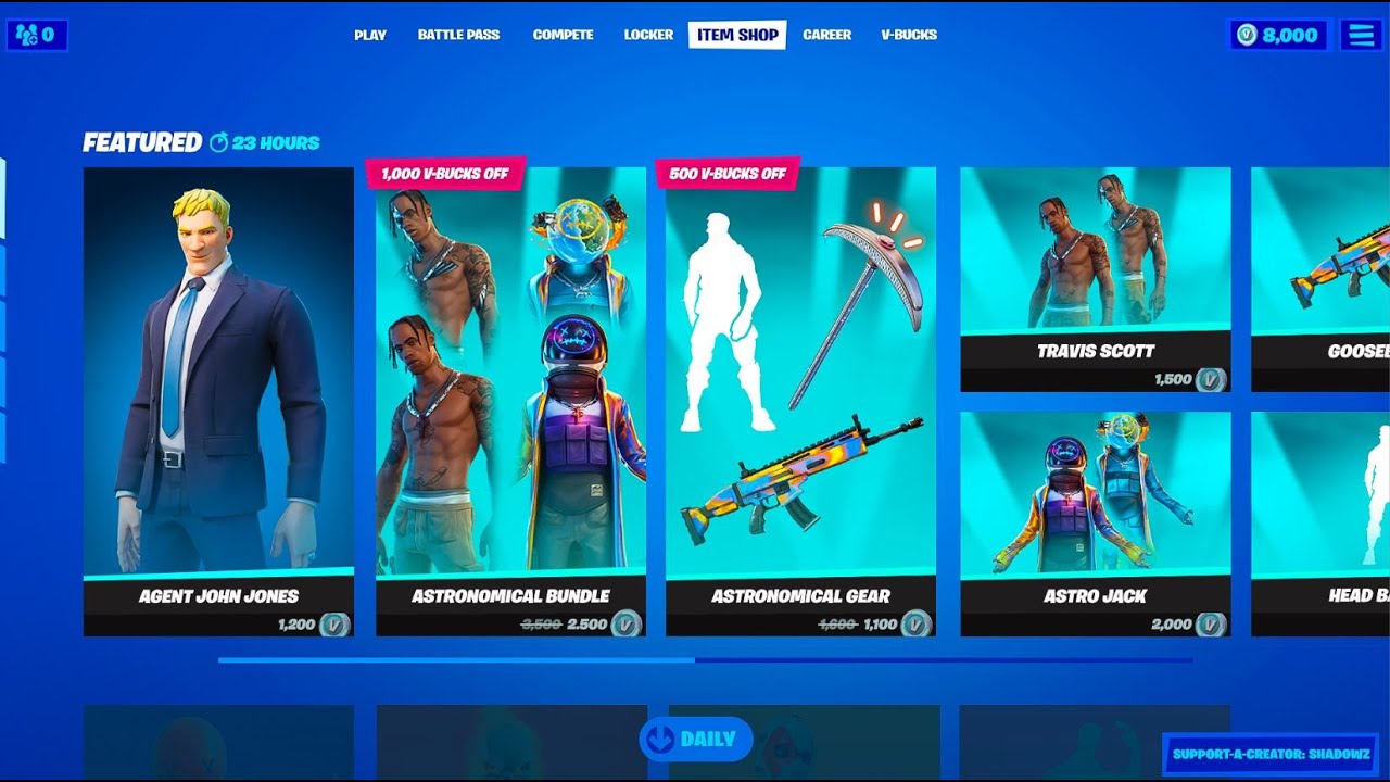 what is the fortnite item shop