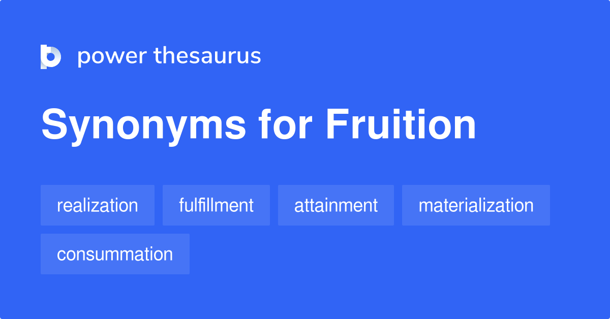 fruition thesaurus