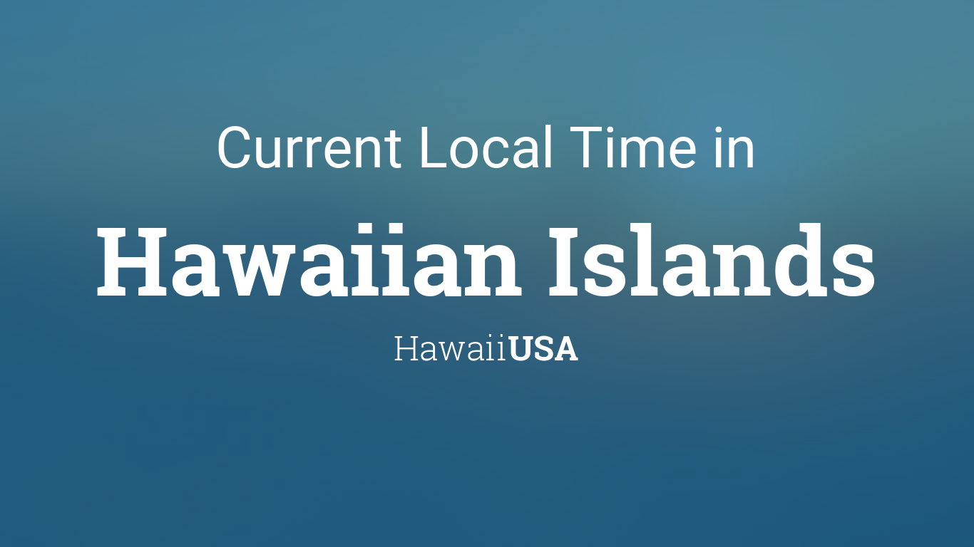 current time in hawaii united state