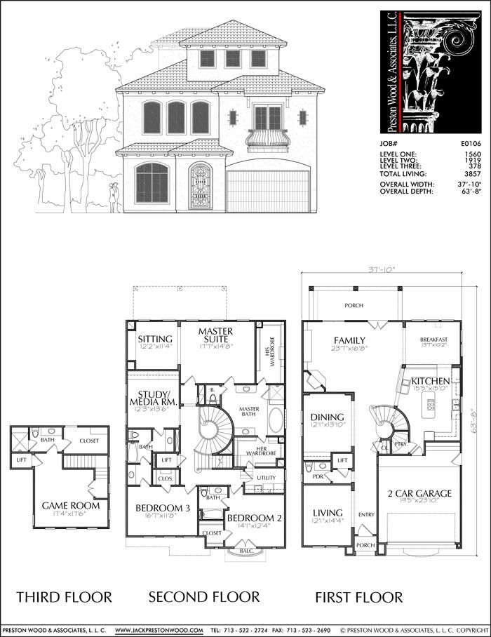 2 floor house blueprints