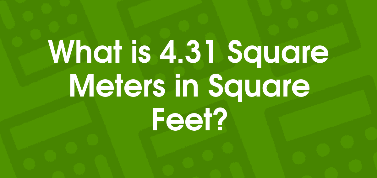 4.31 meters to feet