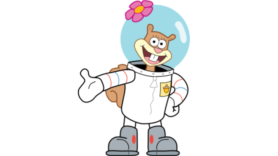 sandy cheeks transparent