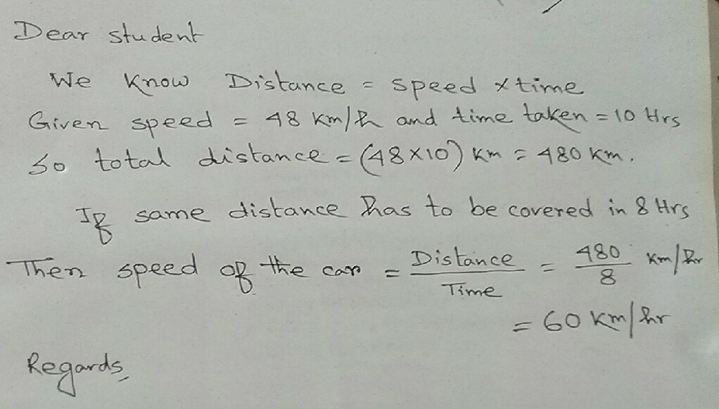 adam is travelling at a speed of 48 kmph