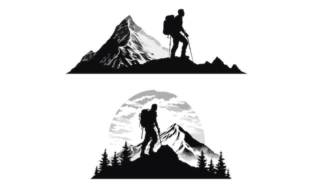 mountaineering vector