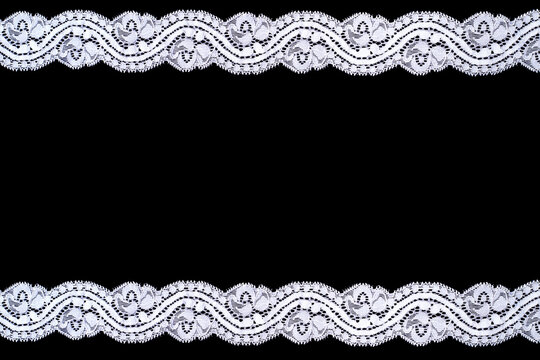 white lace border