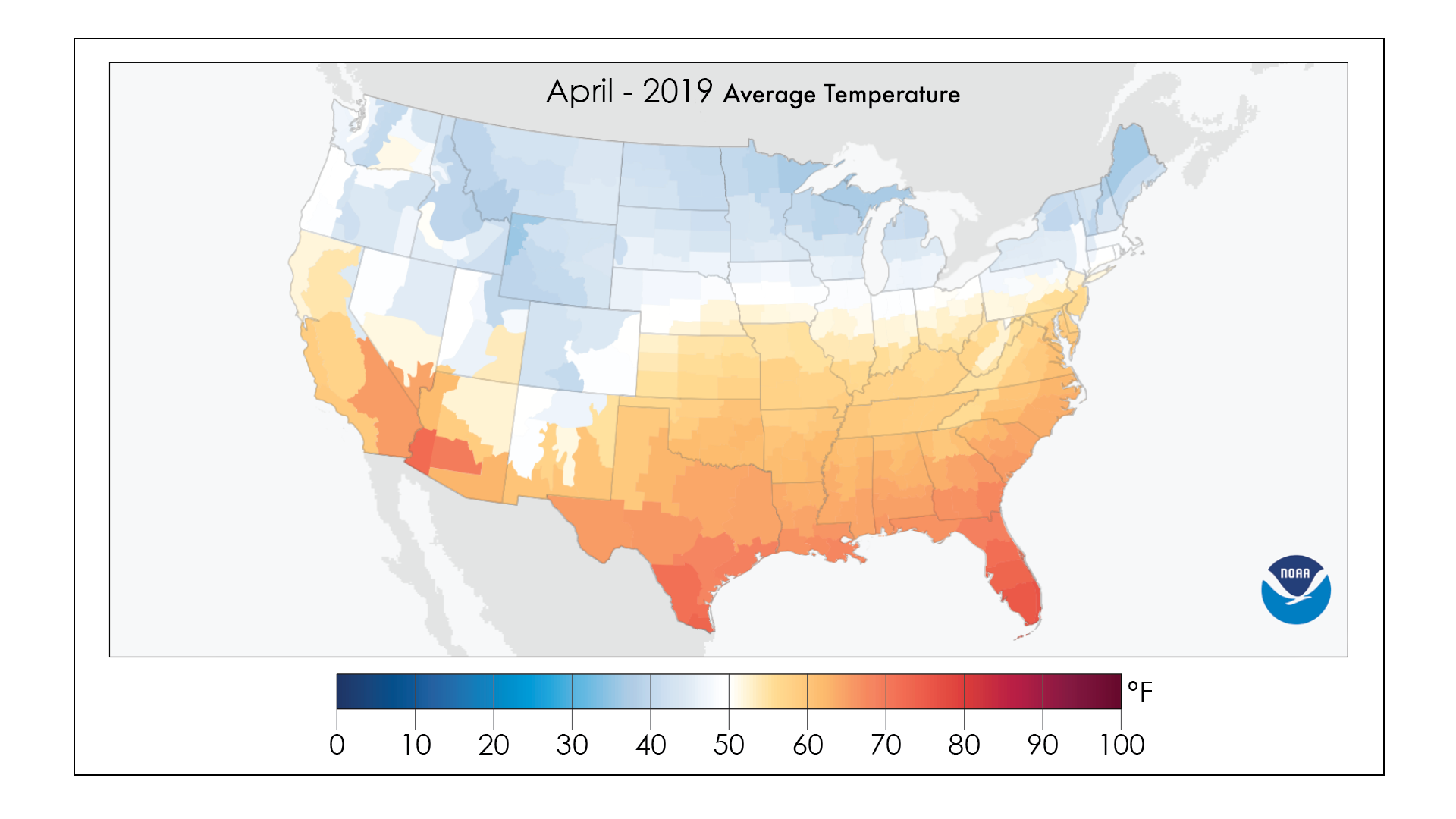 average monthly temperatures