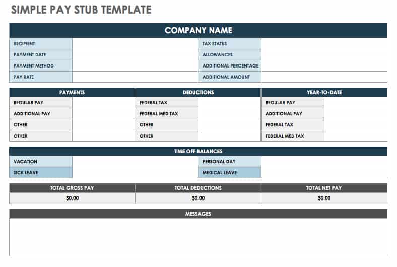 free check stubs template