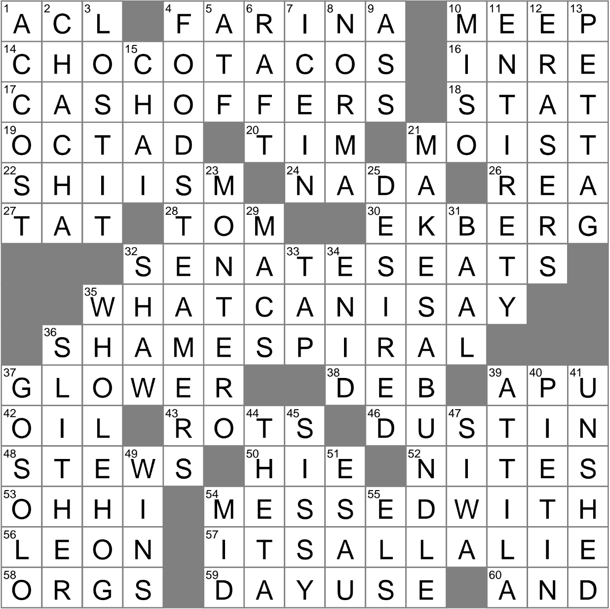 maybe crossword puzzle clue