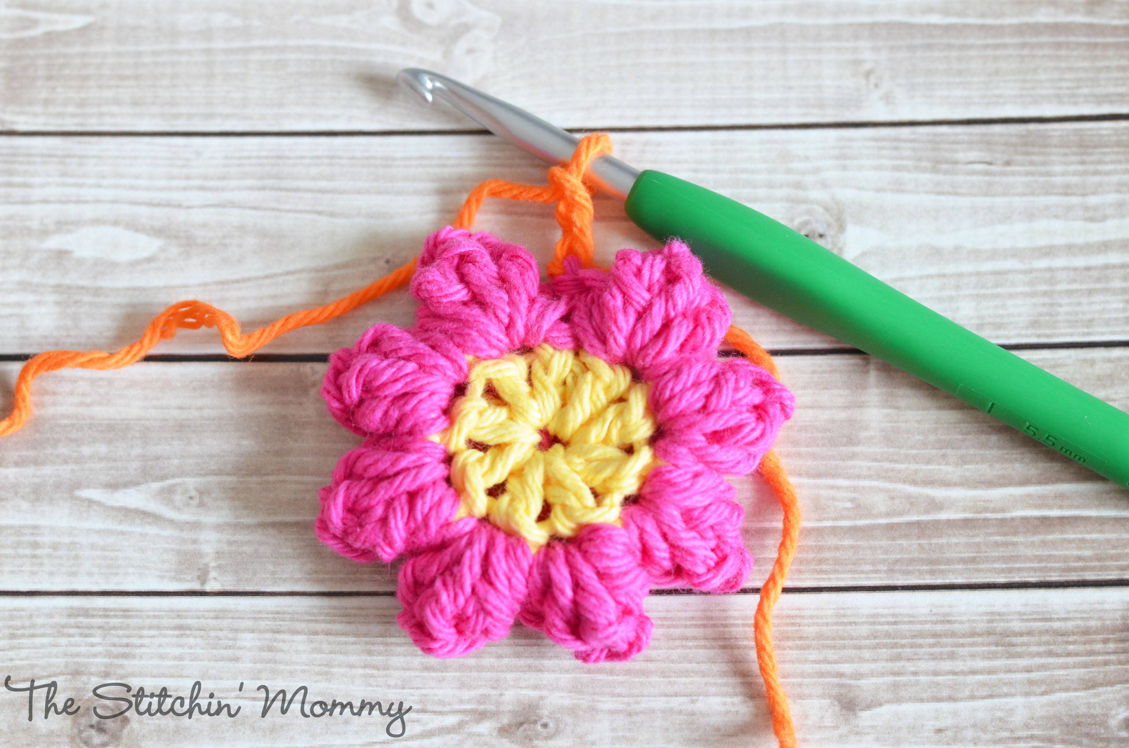 popcorn flower crochet