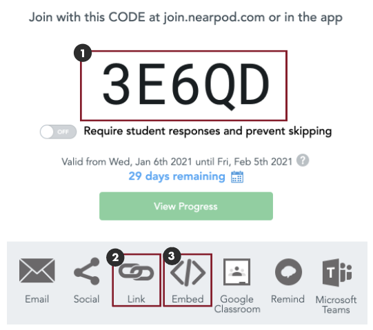 nearpod code enter