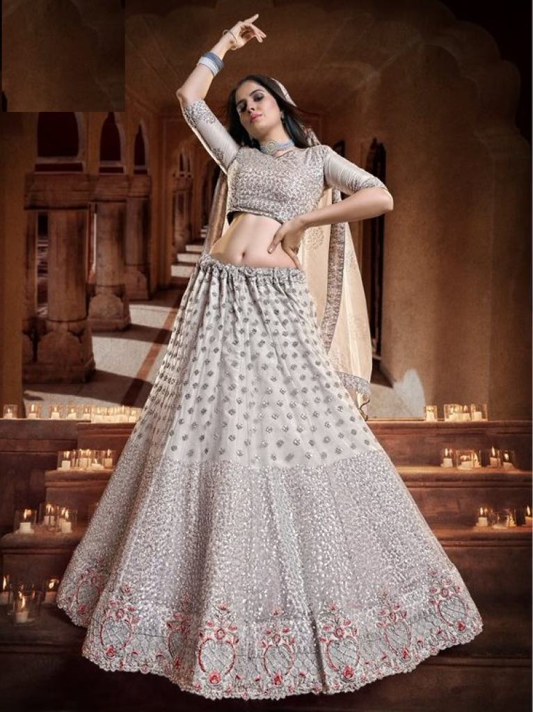 semi stitched lehenga choli with dupatta