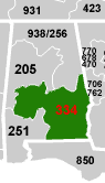 334 area code canada