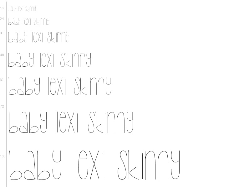 baby lexi font