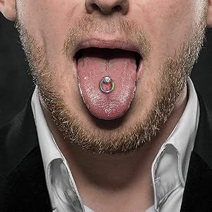 mens tongue rings