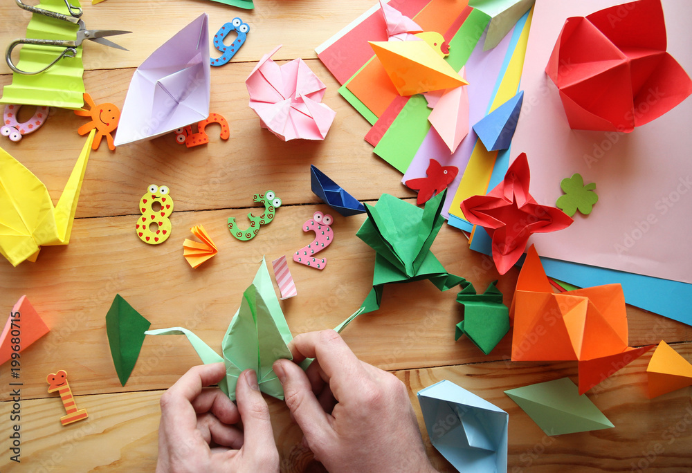 origami stock photo