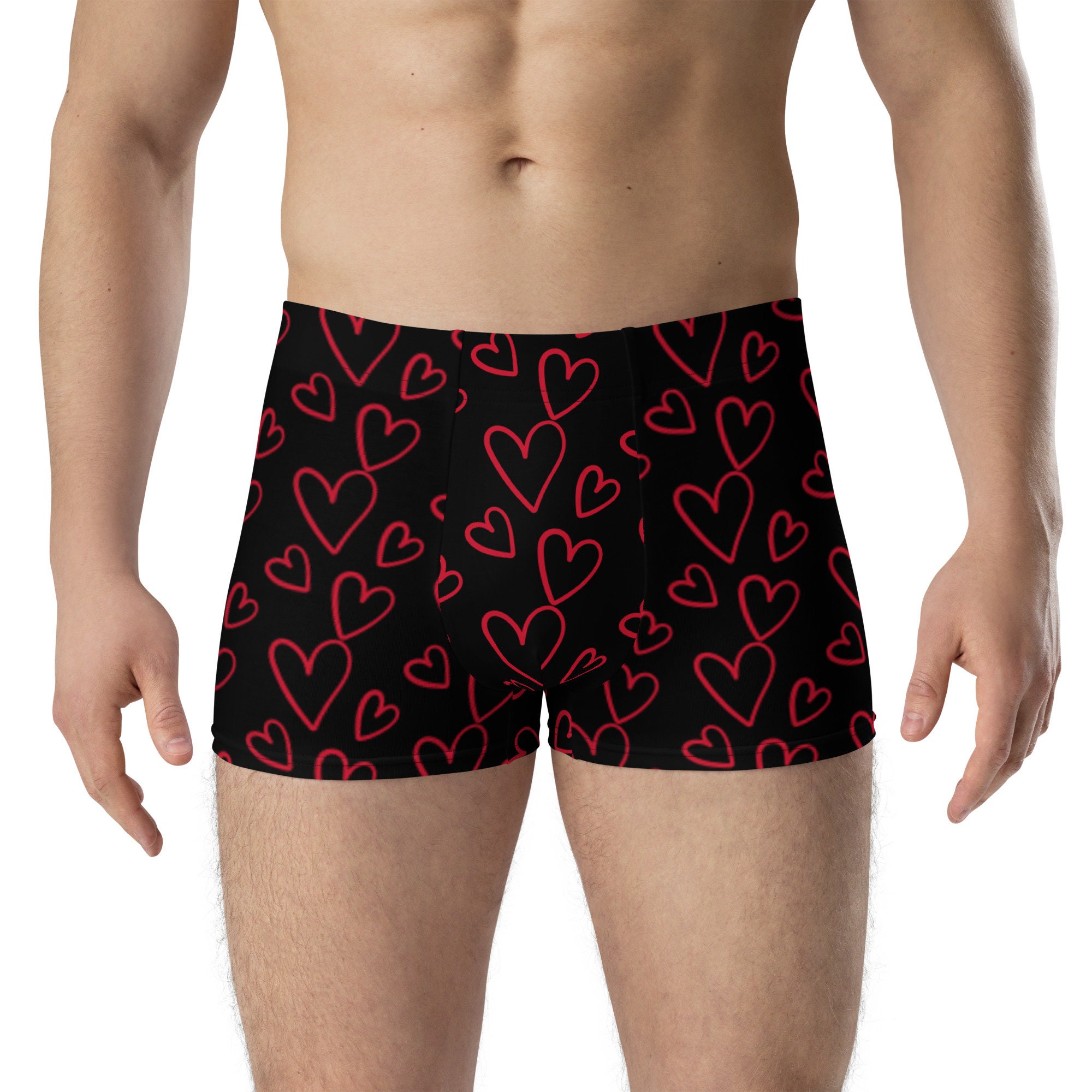 mens heart underwear