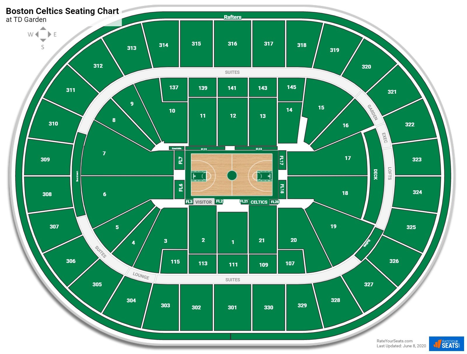 fleet center boston seating chart