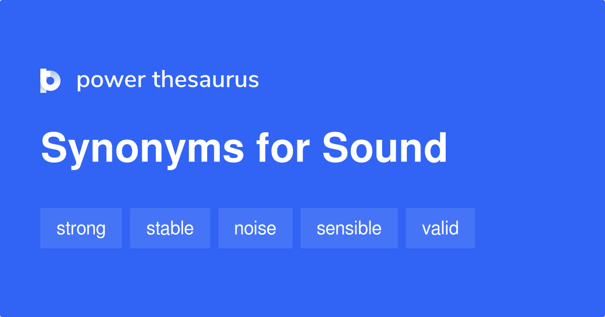 thesaurus for sound