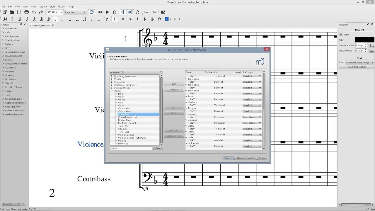 musescore templates