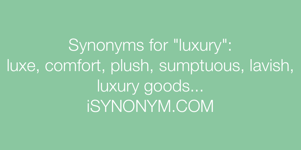 luxury thesaurus