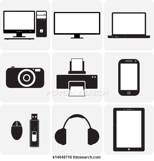 electronic devices clipart