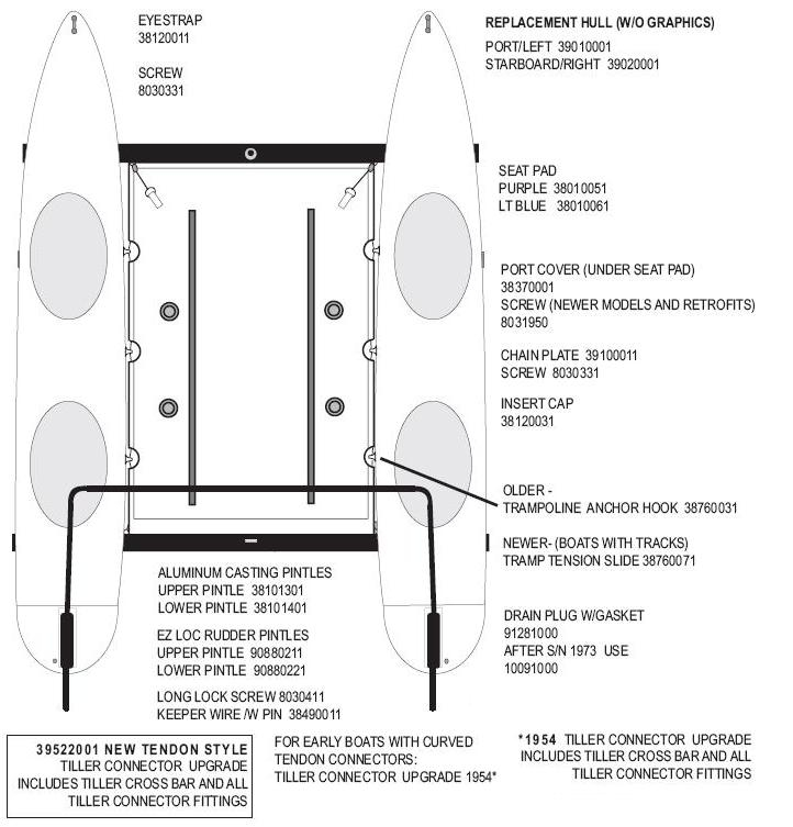 hobie wave parts